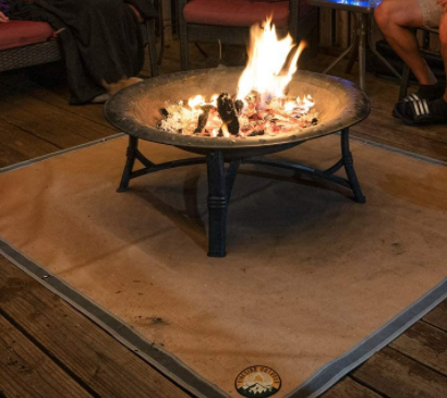 Best Fire Pit Mat For Wood Deck My, How To Use Fire Pit On Wood Deck